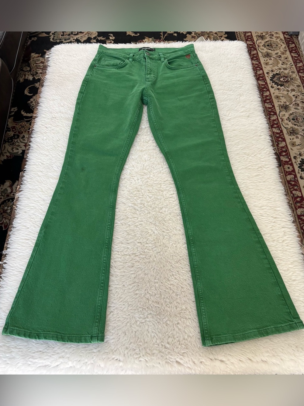 Desiqual Women’s Green Boot Flare Jeans size EU/IT 38